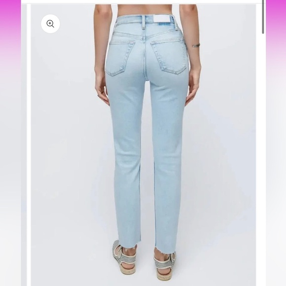 RE/DONE High Rise Ankle Crop Stretch size 26 - Picture 4 of 15